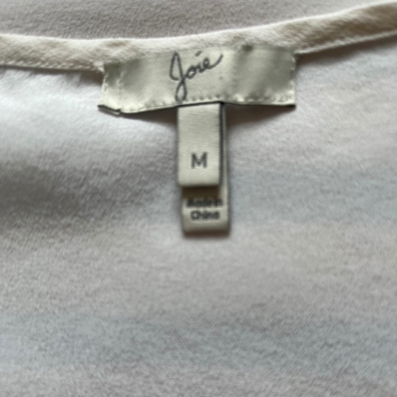 Joie Rain B Savory Silk Ombre Striped Casual Career White Relaxed Tee Blouse Top - Picture 11 of 12